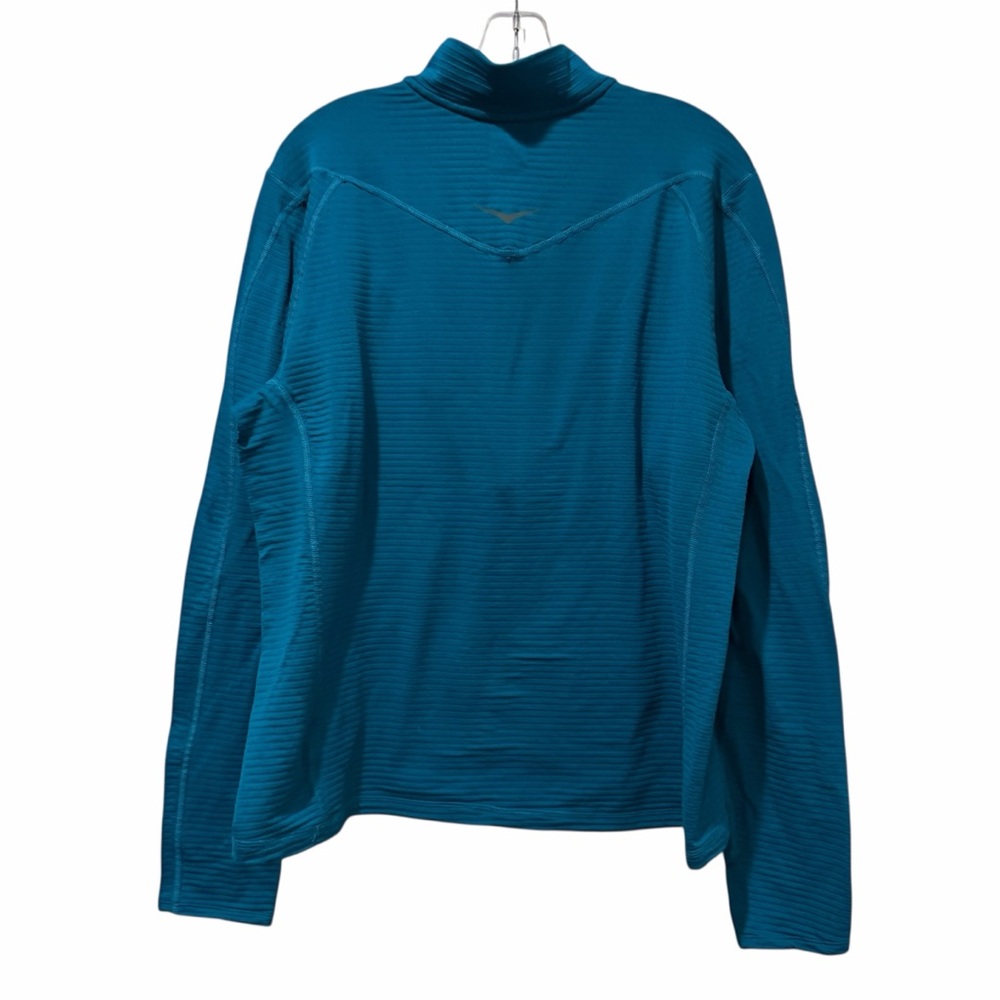 Hoka One One XL Blue Ironman Logo Graphic Half Zip Shirt B7 - Picture 2 of 5